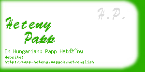 heteny papp business card